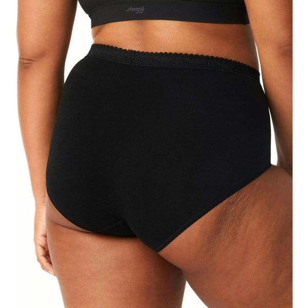 Sloggi Control 2-Pack Maxi Briefs, Black