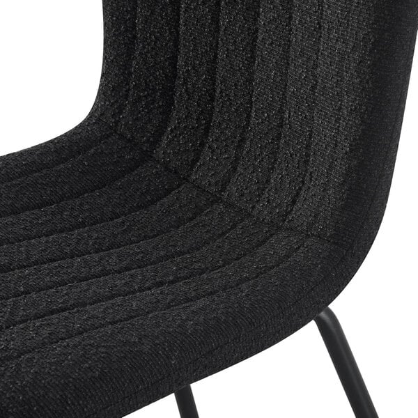 Set of 2 Teddy Faux Fur Stitched Design Dining Chairs Bella