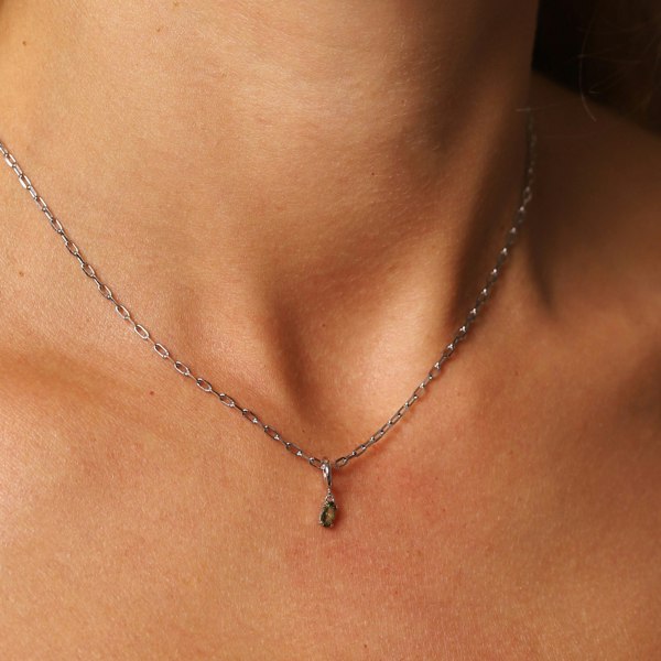 Gold Trip August Birthstone Necklace