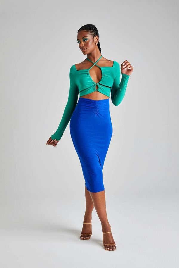 Urban Bliss Multi Colour Block Midi Dress