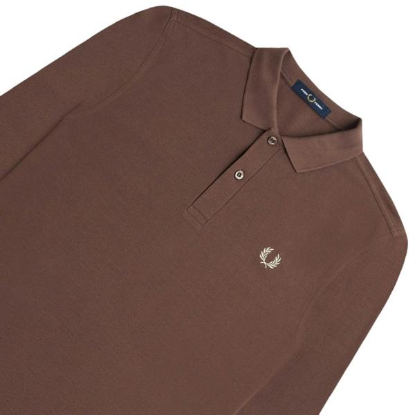 Fred Perry Brick Long Sleeve Classic Polo Shirt XS