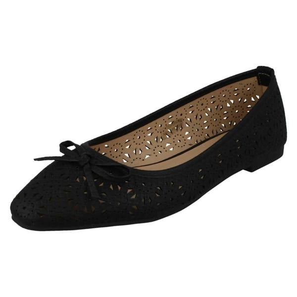 Spot On Ladies Spot On Ballerina Flat Shoes F80460