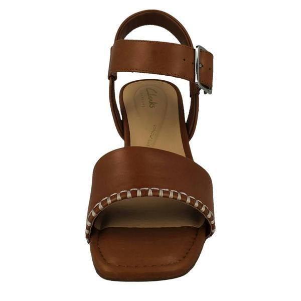 Clarks Ladies Clarks Square Toe Sandals Siara 65 Buckle