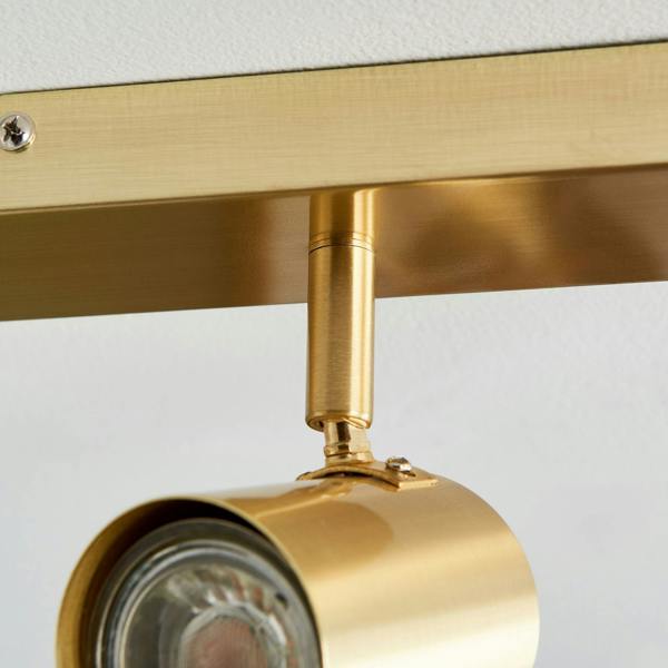 Pagazzi Lighting Hereford 4 Light Satin Gold Ceiling Spotlight Bar