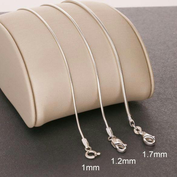 Sterling Silver Snake Chain - Love Silver Jewellery