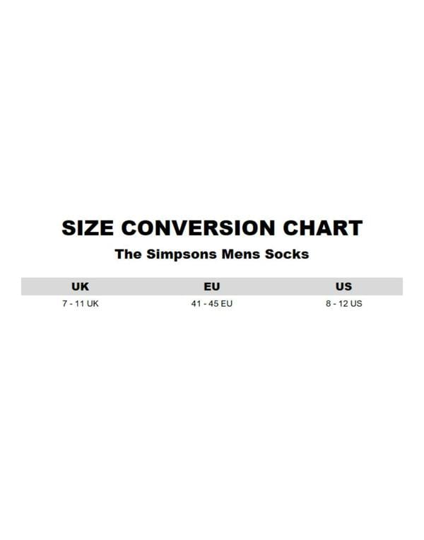 The Simpsons Mens Multicoloured Homer Calf Socks Set of 3