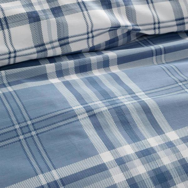 Kelso Check Blue Duvet Cover Set