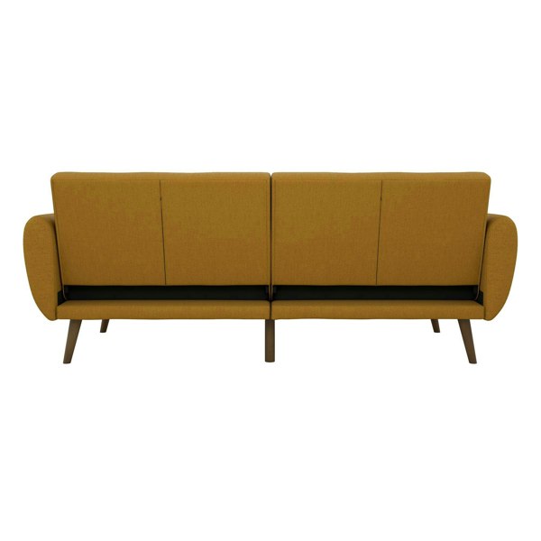 Dorel Home Brittany Sofa Bed in Linen Mustard