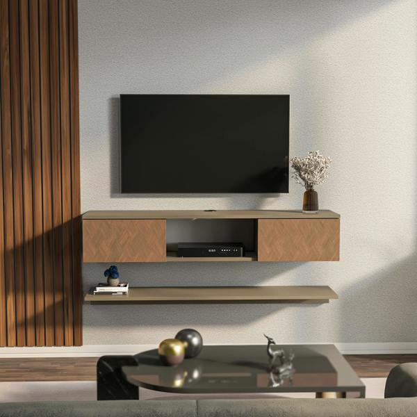 Decorotika Elia Modern Tv Stand TV Cabinet for TV's up to 60"