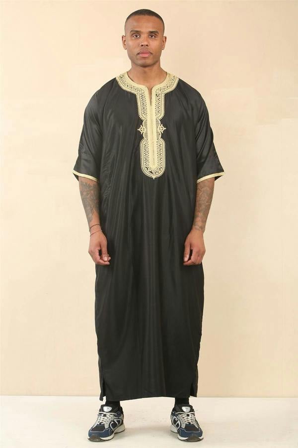 Infinity Leather Men's Moroccan Thobe Djellaba Jubba Robe Eid