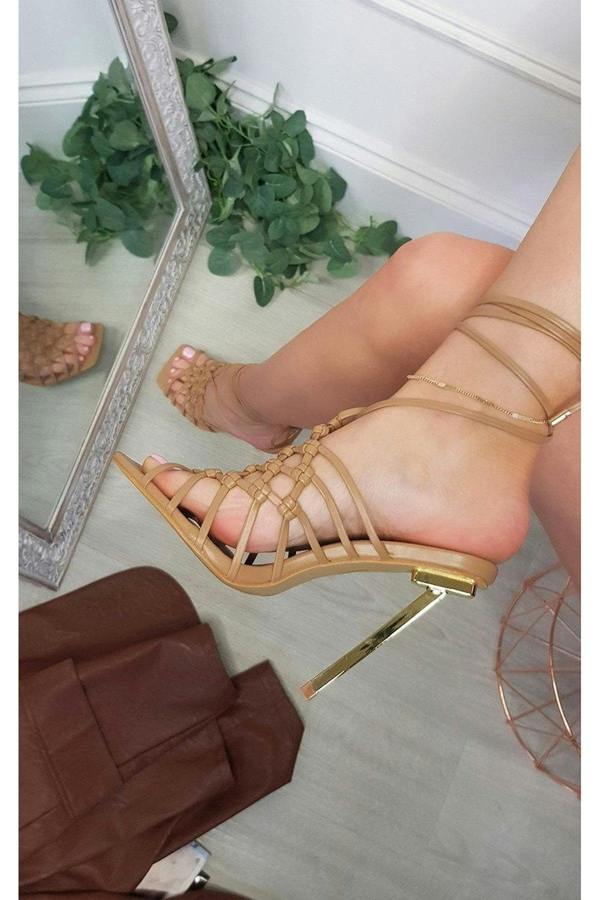 Lorena Strappy Heels - Mocha