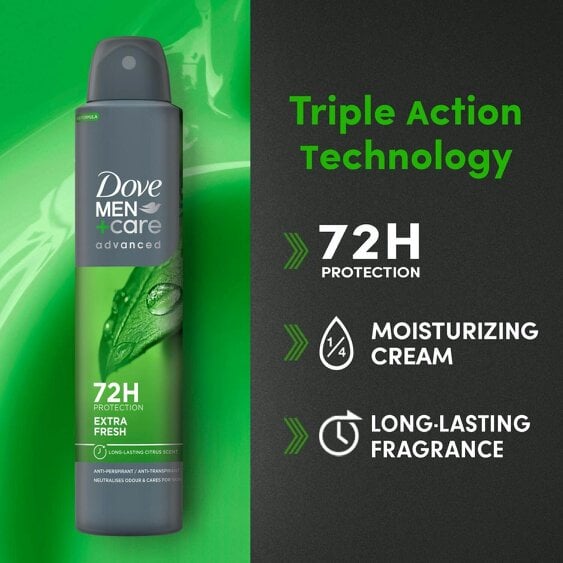 Dove Men+Care Dove Anti-Perspirant Men+Care Advanced Extra Fresh 72H Protection Deo, 18x200ml