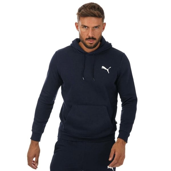 Puma Mens Essentials Small Logo Hoodie - Navy