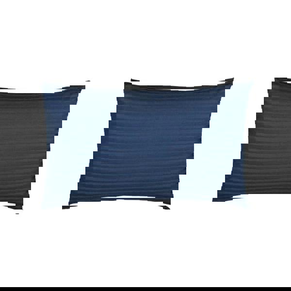 Belledorm 540 Thread Count Satin Stripe Housewife Pillowcases (Pair) - Navy - 