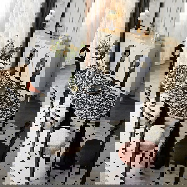 Gordon Dining Table, Black & Marble-Rit Concept-Rit Concept