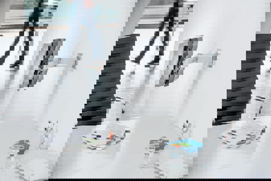 Durable Aluminium Tablet Holder iPad Wall Arm Mount | Lockable & Rotatable