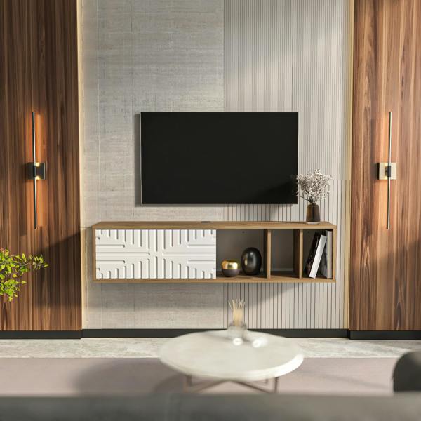 Decorotika Teo Floating TV Stand TV Cabinet for TV's up to 55"