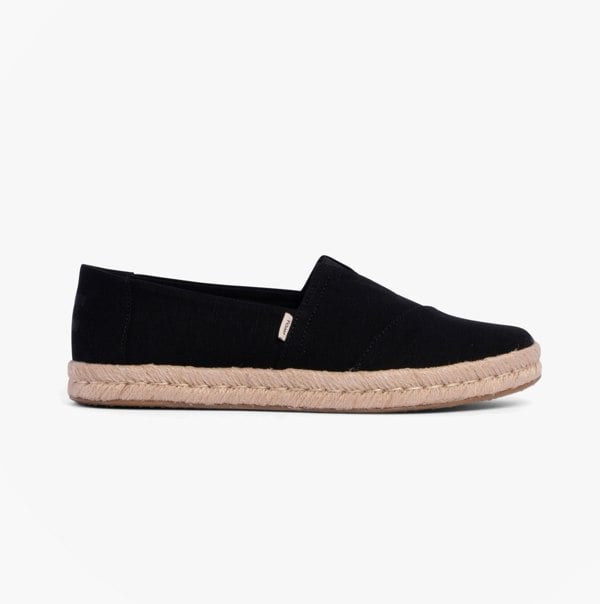 TOMS ALPARGATA ROPE 2.0 Womens Espadrilles Black