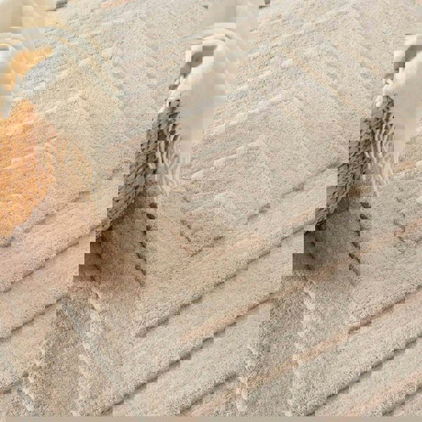 Maze Grey Geometric Wool Rug | Artisan-Crafted | The Rugs