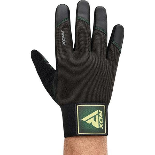 RDX Sports GYM TRAINING GLOVES T2 FULL ARMY GREEN PLUS