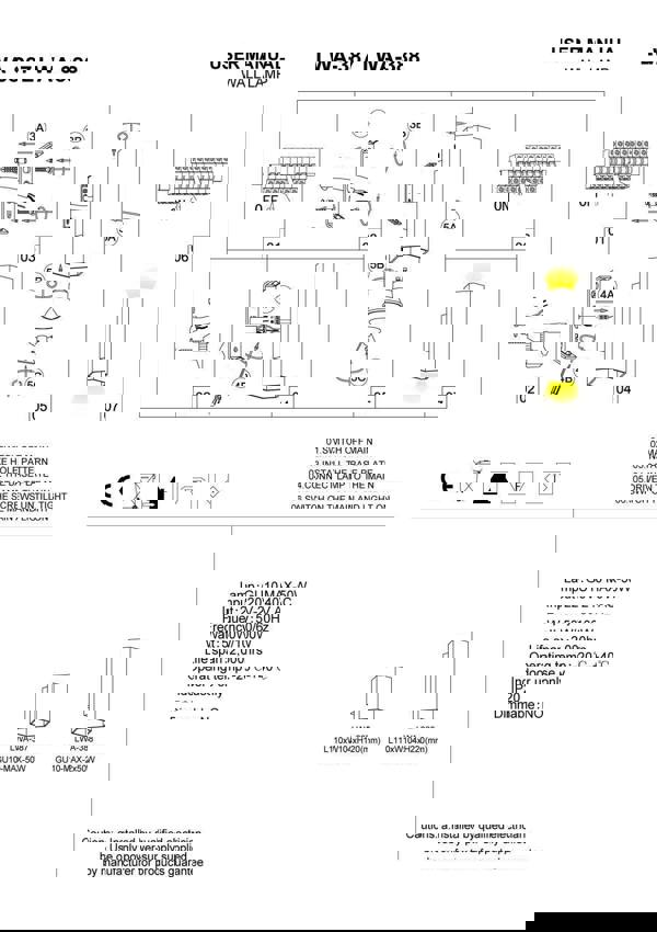 White indoor LED wall downlight installation guide