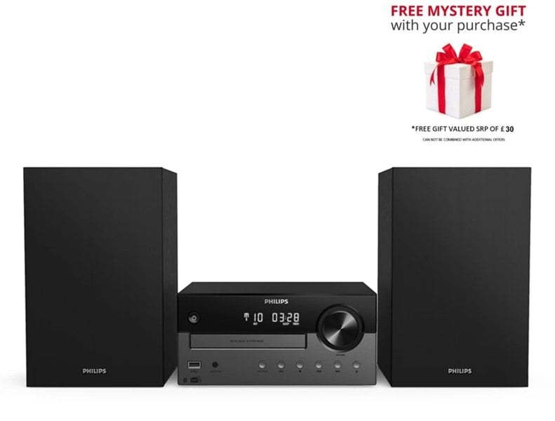 Philips TAM4505/12 Hi-Fi Micro Music Sysgem with Bluetooth – Free Gift RRP £30!