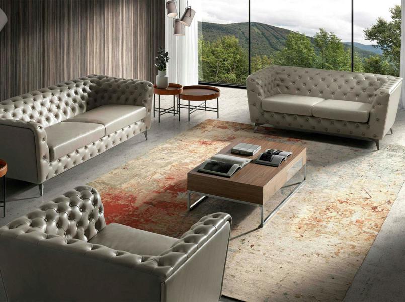 Angel Cerdá Rectangular coffee table walnut and chrome-plated steel 2057