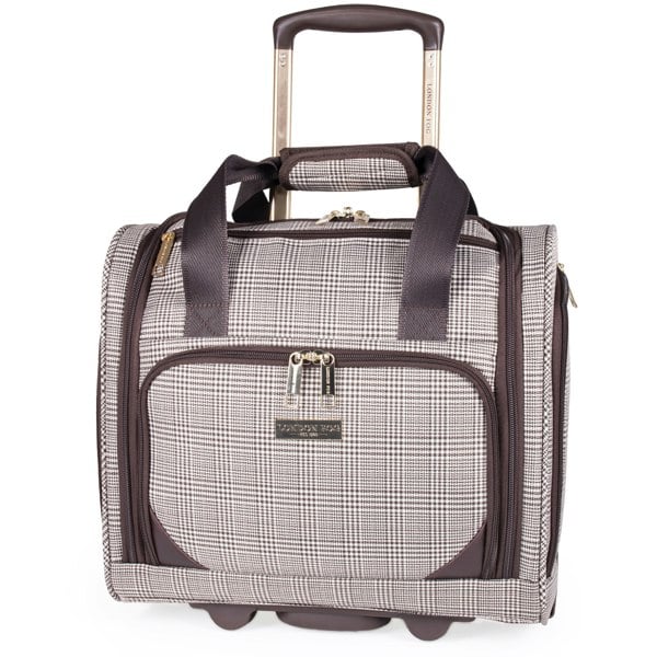 London Fog Camberley 15" Soft Shell Under Seat Cabin Case Wheeled Flight Luggage