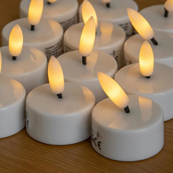 Samuel Alexander Battery Powered 12 Pack Flameless LED Tealight Candles