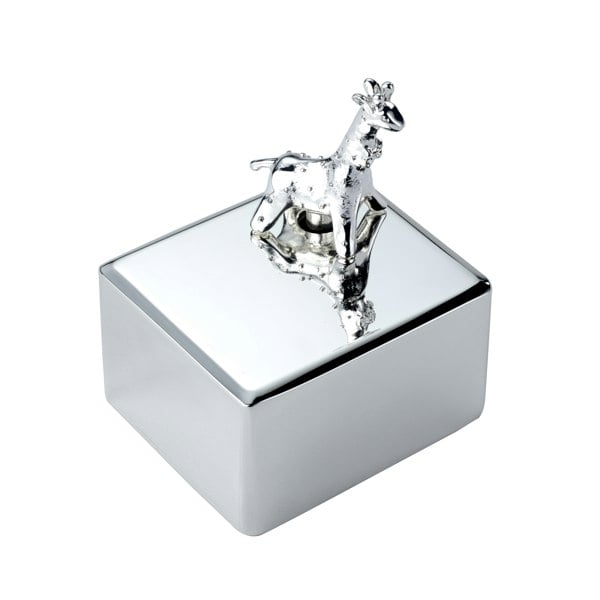 Arthur Price Bambino 'Giraffe' Silver Plated Music Box Luxury Children's Gift