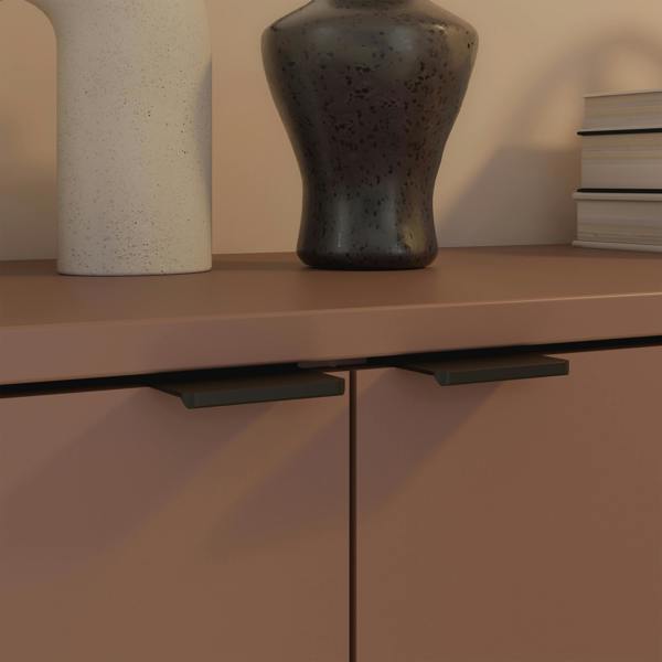 Furniture To Go Ganymede 2 Door Cupboard with Drawer in Terracotta