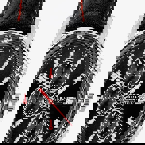 Sekonda Sports Midnight Black & Red Chronograph Watch 30206