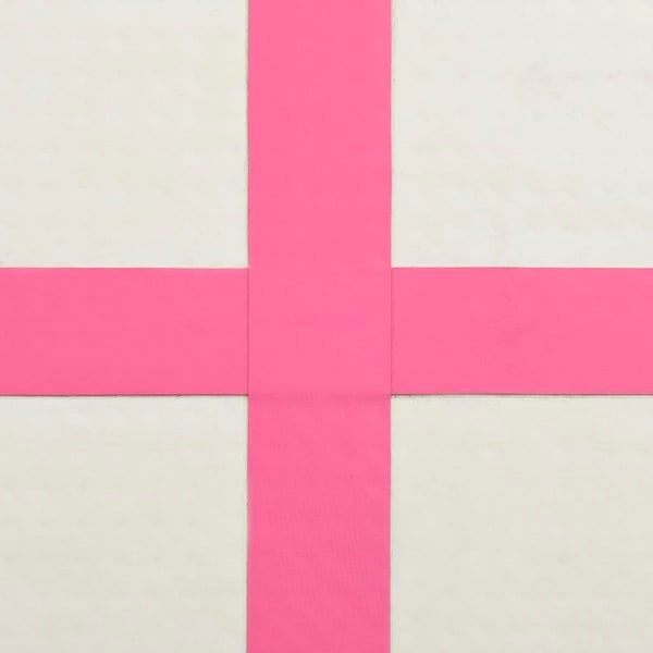 Berkfield Inflatable Gymnastics Mat with Pump 60x100x15 cm PVC Pink