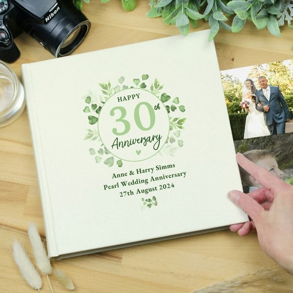 Personalised Memento Company Personalised Botanical Anniversary Photo Album