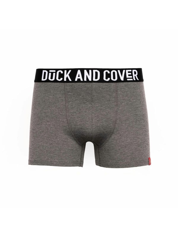 Duck and Cover Darton Boxers 2pk Grey Marl