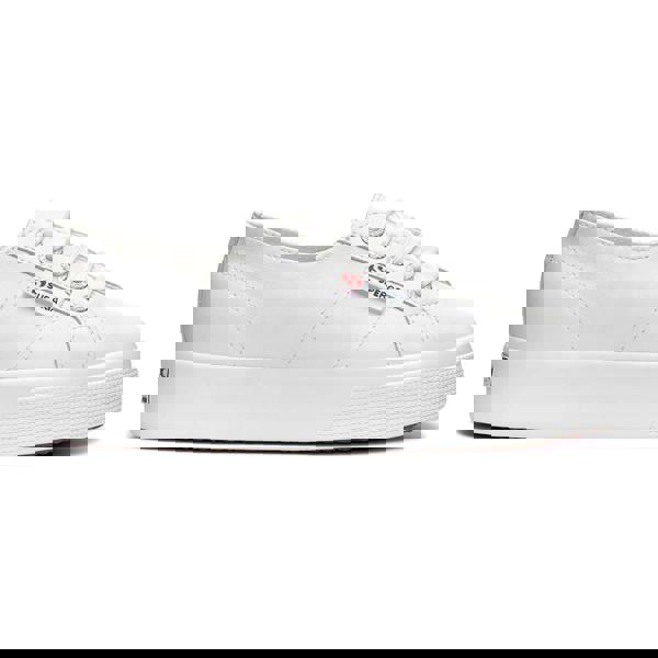 Superga Unisex Adult 2730 Nappa Leather Trainers - Optical White - 