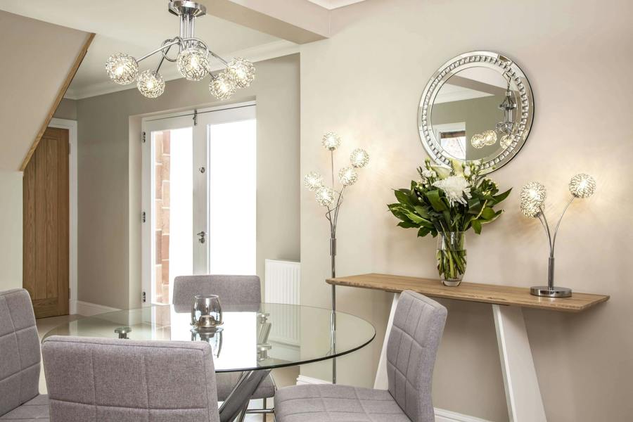 Pagazzi Lighting Kesha 5 Light Floor Lamp Chrome