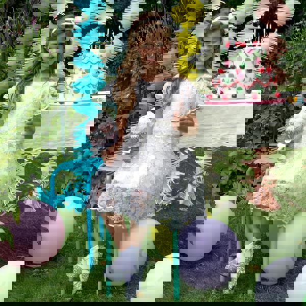 Rachel Riley 3D Scalloped Sequin Dress