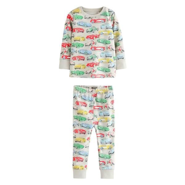 Cath Kidston Childrens/Kids Snuggle Cars Cotton Pyjama Set (Pack of 3) - Multicoloured - 