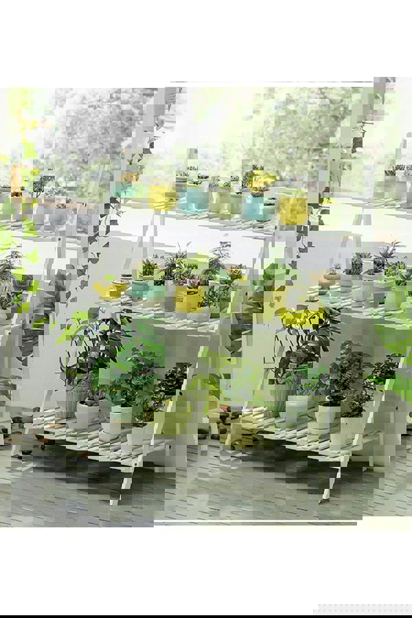 Living and Home 3 tier Bojorquez Multi Tiered Plant Stand