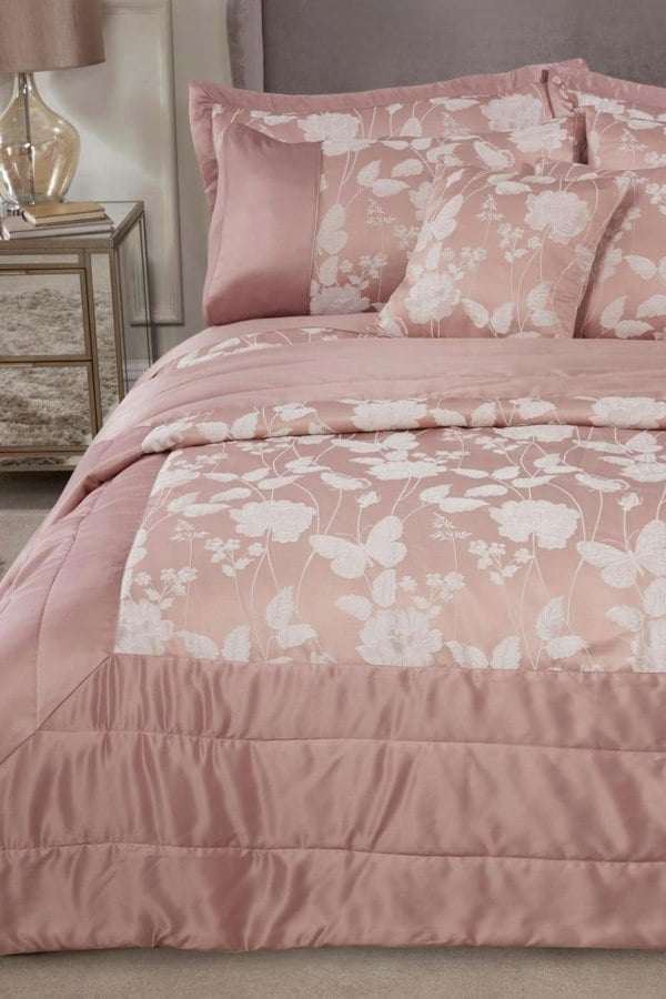 Emma Barclay Butterfly Meadow Floral Jacquard Bedspread Set