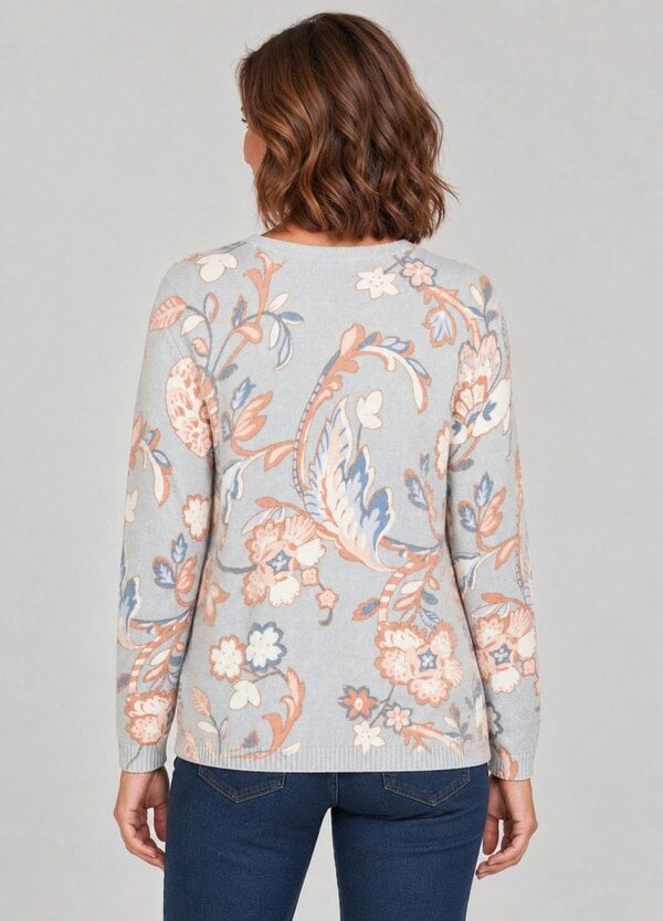 TIGI Crew Neck Floral Jumper