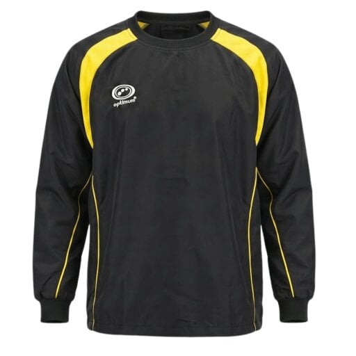 Optimum Blitz Windbreaker | Windproof, Waterproof, Cuffed Wrists - Black / Amber
