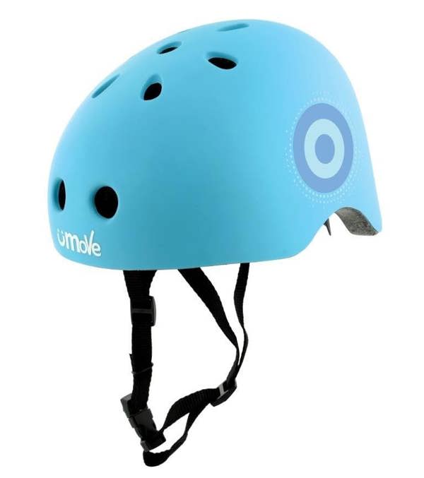 MV Sports U-Move Neon Ramp Kids Bike Safety Helmet 48-52cm Blue