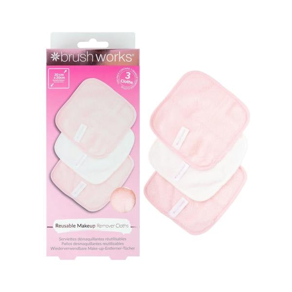 Brushworks Makeup Remover Cloths - 3 Pack