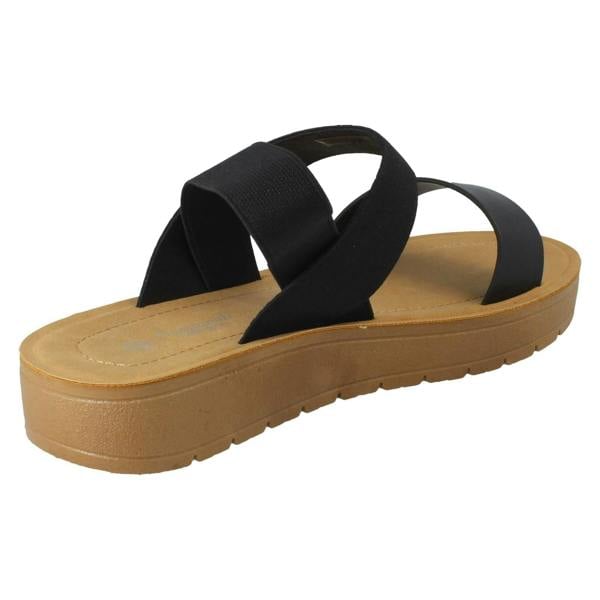 Savannah Ladies Savannah Elasticated Heel Summer Sandals F00447