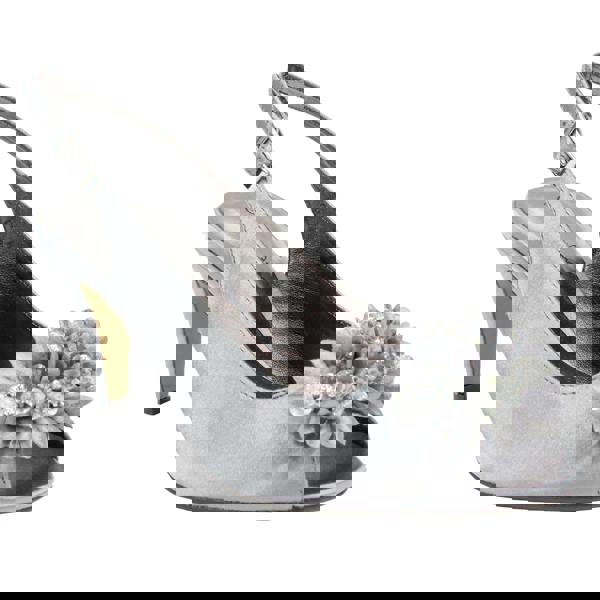 Lunar Womens/Ladies Sabrina Corsage Court Shoes - Dark Grey - 