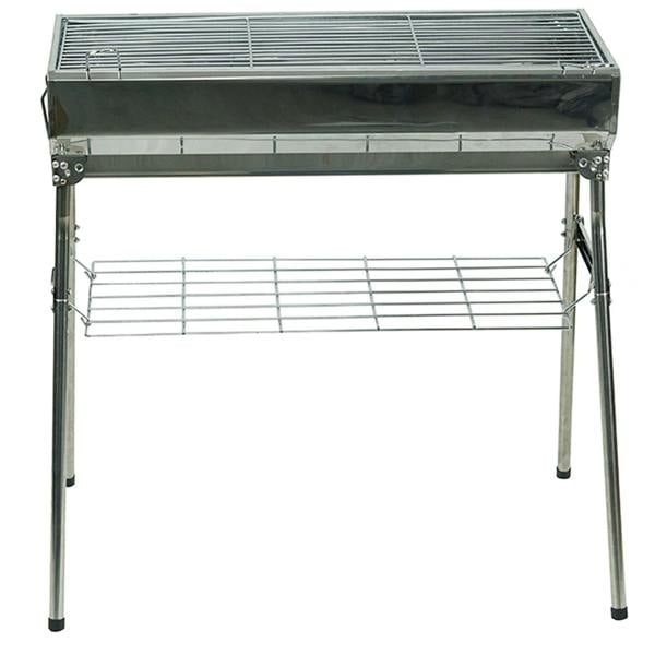 Gr8 Garden Portable BBQ Charcoal Barbecue Grill Folding Stainless Steel Stove Garden Picnic