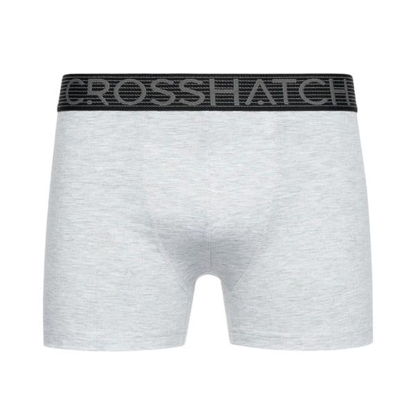 Crosshatch Mens Buzzard Boxer Shorts (Pack of 5) - Black/Grey - 