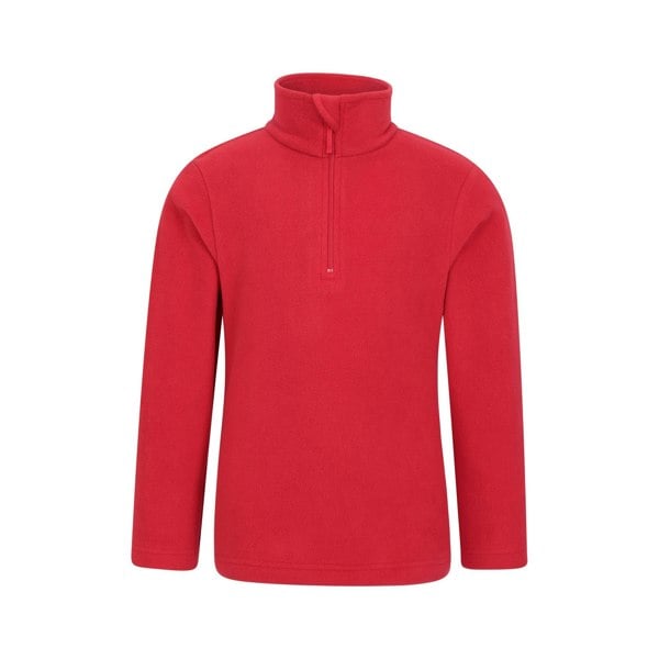 Mountain Warehouse Childrens/Kids Camber II Half Zip Fleece Jacket - Red